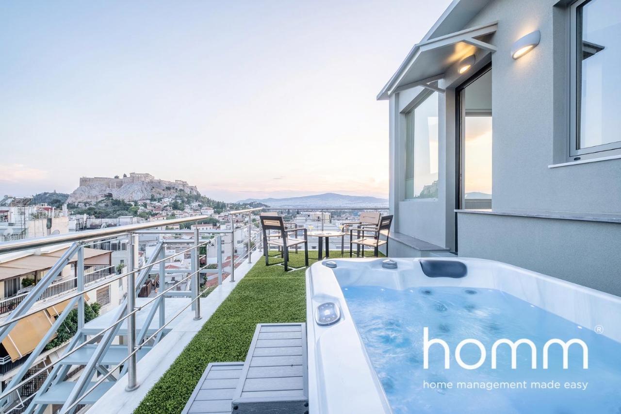 Ll Extraordinary Homm Suites Acropolis & Lycabettus Views With Jacuzzi Atenas Exterior foto