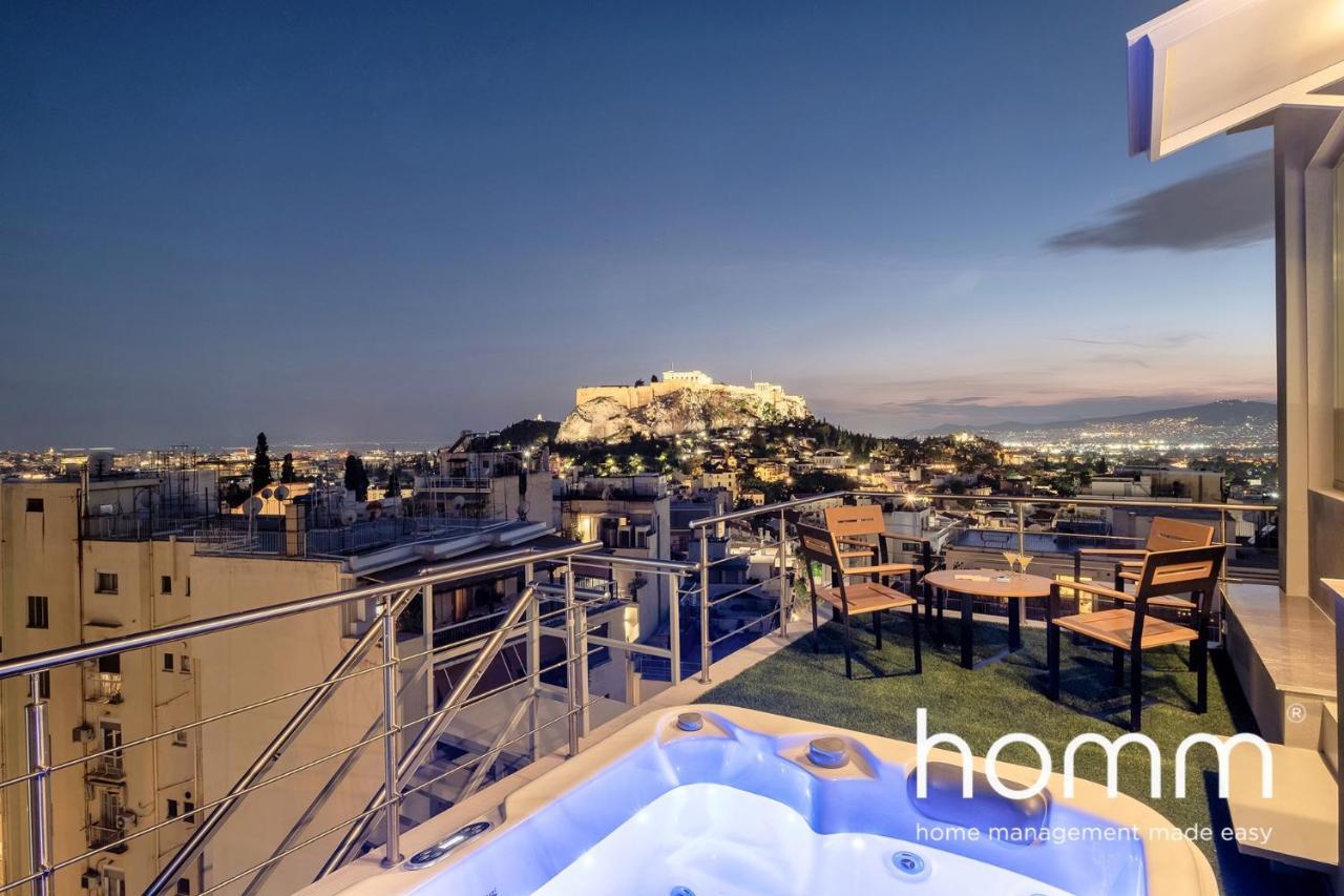 Ll Extraordinary Homm Suites Acropolis & Lycabettus Views With Jacuzzi Atenas Exterior foto